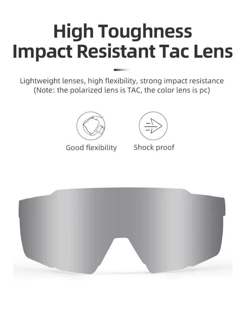 Photochromic Polarized Cycling Glasses UV400 TR90 Sports Eyewear-SP22BWB Photochromic