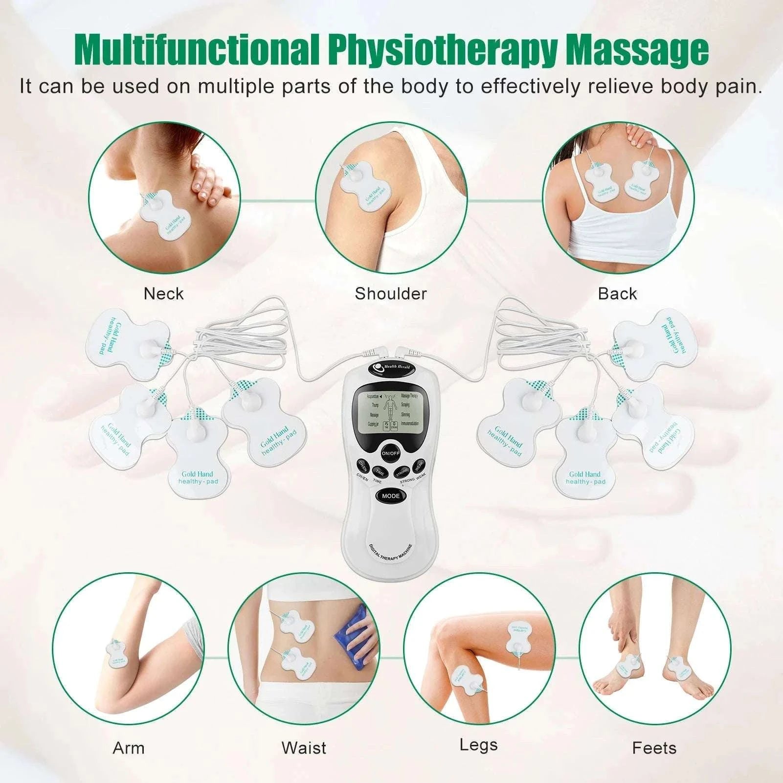 Physiotherapy TENS Muscle Stimulator Digital Therapy Device-Type 7