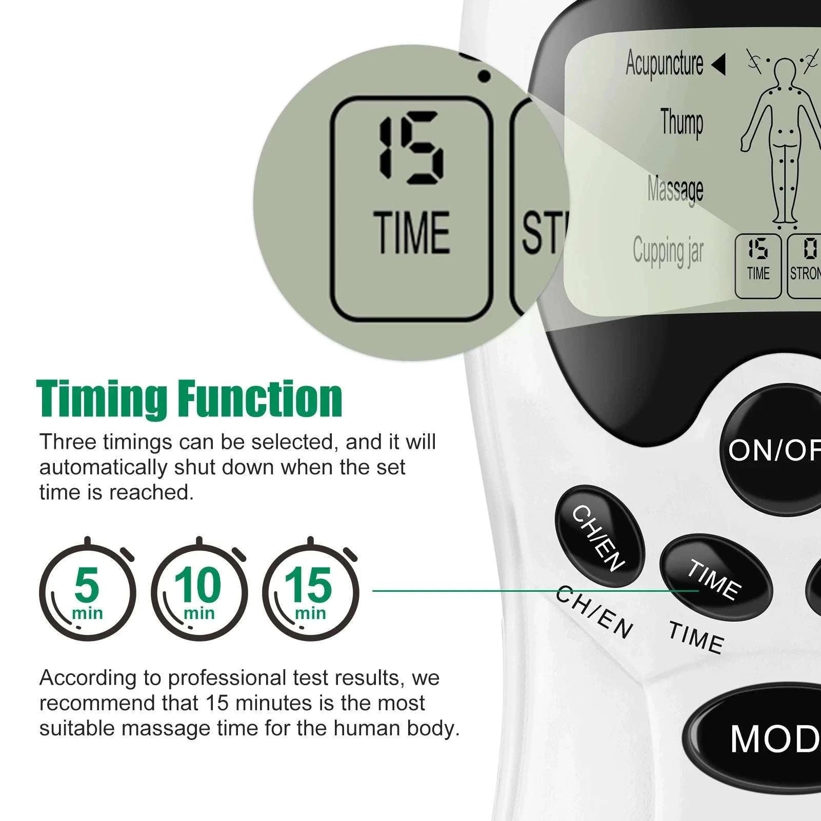 Physiotherapy TENS Muscle Stimulator Digital Therapy Device-Type 7