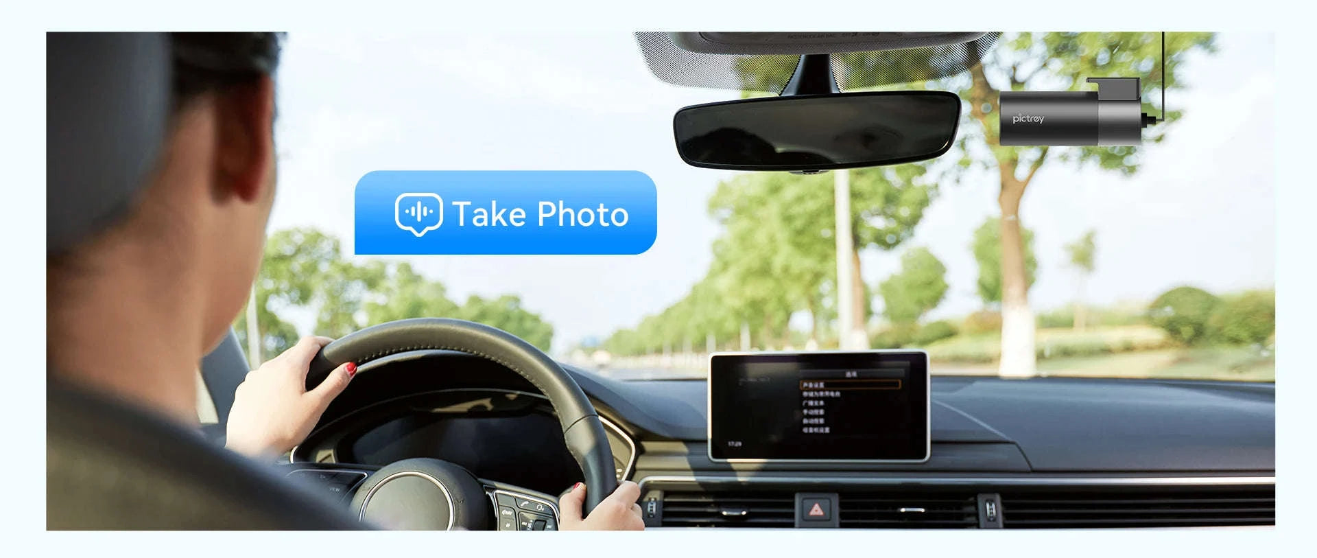 Pictrey M2 2K Dash Cam with Night Vision and Voice Control-Pictrey M2 / NO SD Card