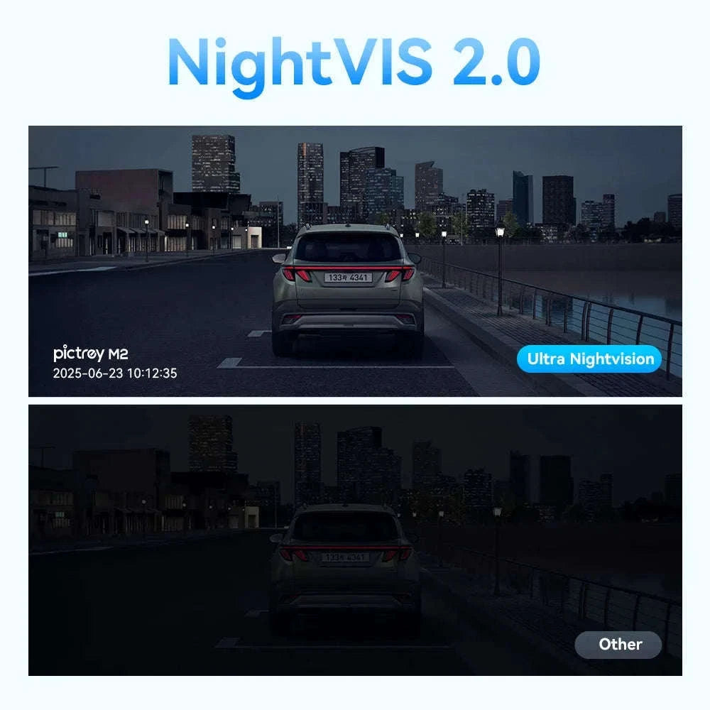 Pictrey M2 2K Dash Cam with Night Vision and Voice Control-Pictrey M2 / NO SD Card