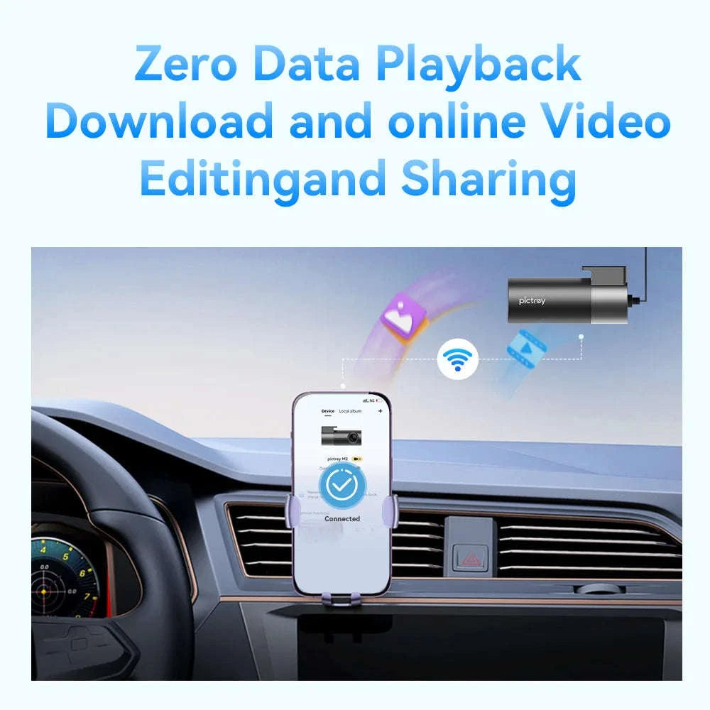 Pictrey M2 2K Dash Cam with Night Vision and Voice Control-Pictrey M2 / NO SD Card