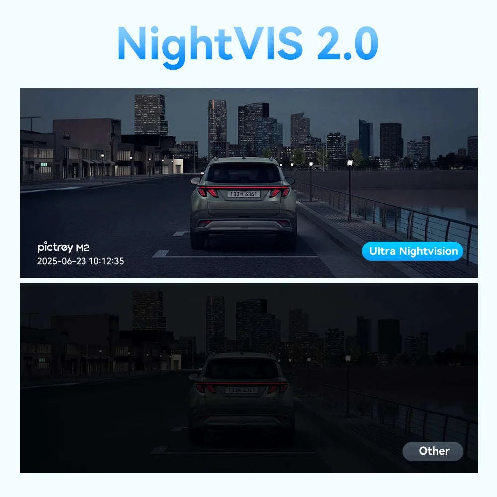 Pictrey M2 2K Dash Cam with Night Vision and Voice Control-Pictrey M2 / NO SD Card
