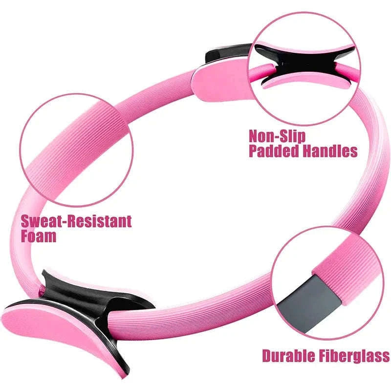 Pilates Magic Fitness Ring for Full-Body Toning and Control-SS-Blue(pink)