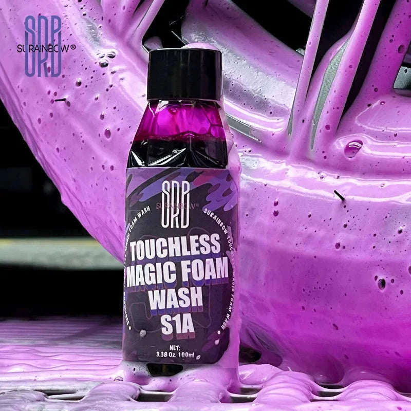 Pink Foaming Car Wash Soap & Wax for a Glossy Finish-473 ml / With Wax