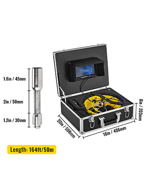 Pipe Inspection Video Camera with 7/9in Monitor and DVR