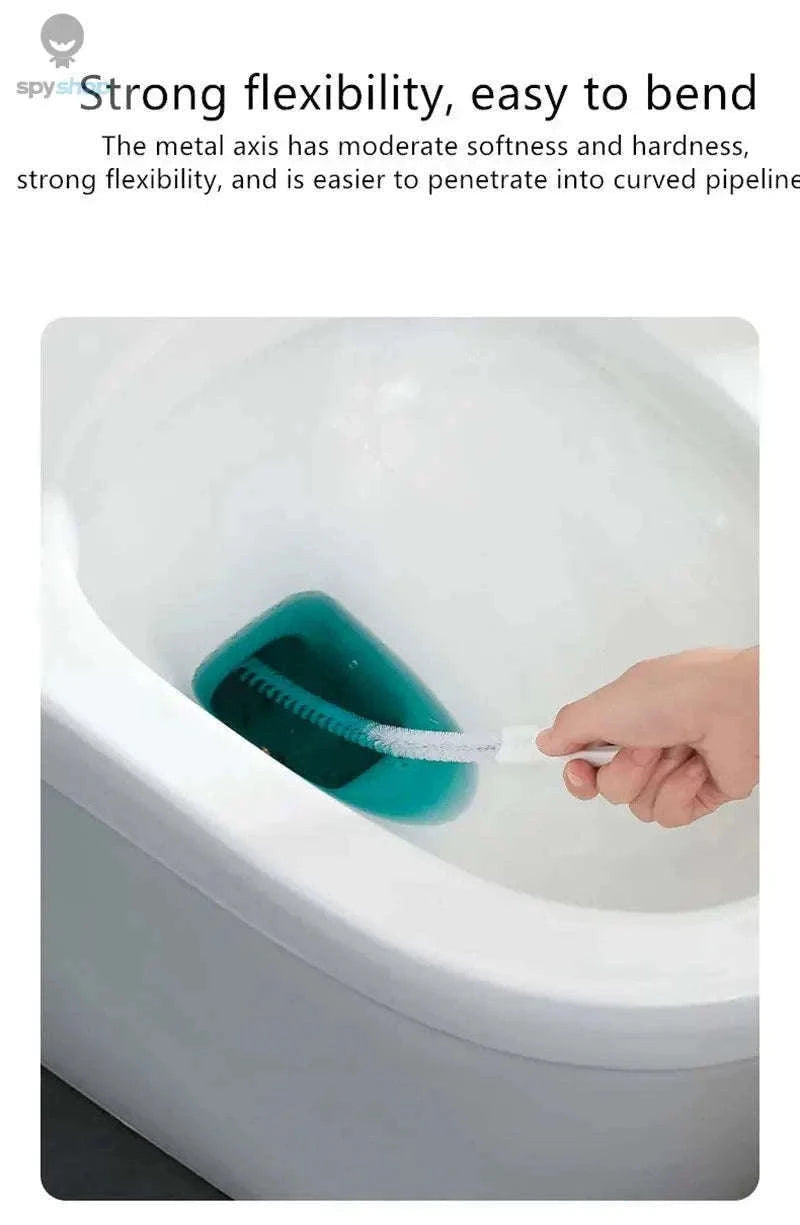 Pipe Dredging Brush for Fast, Chemical-Free Drain Cleaning-White