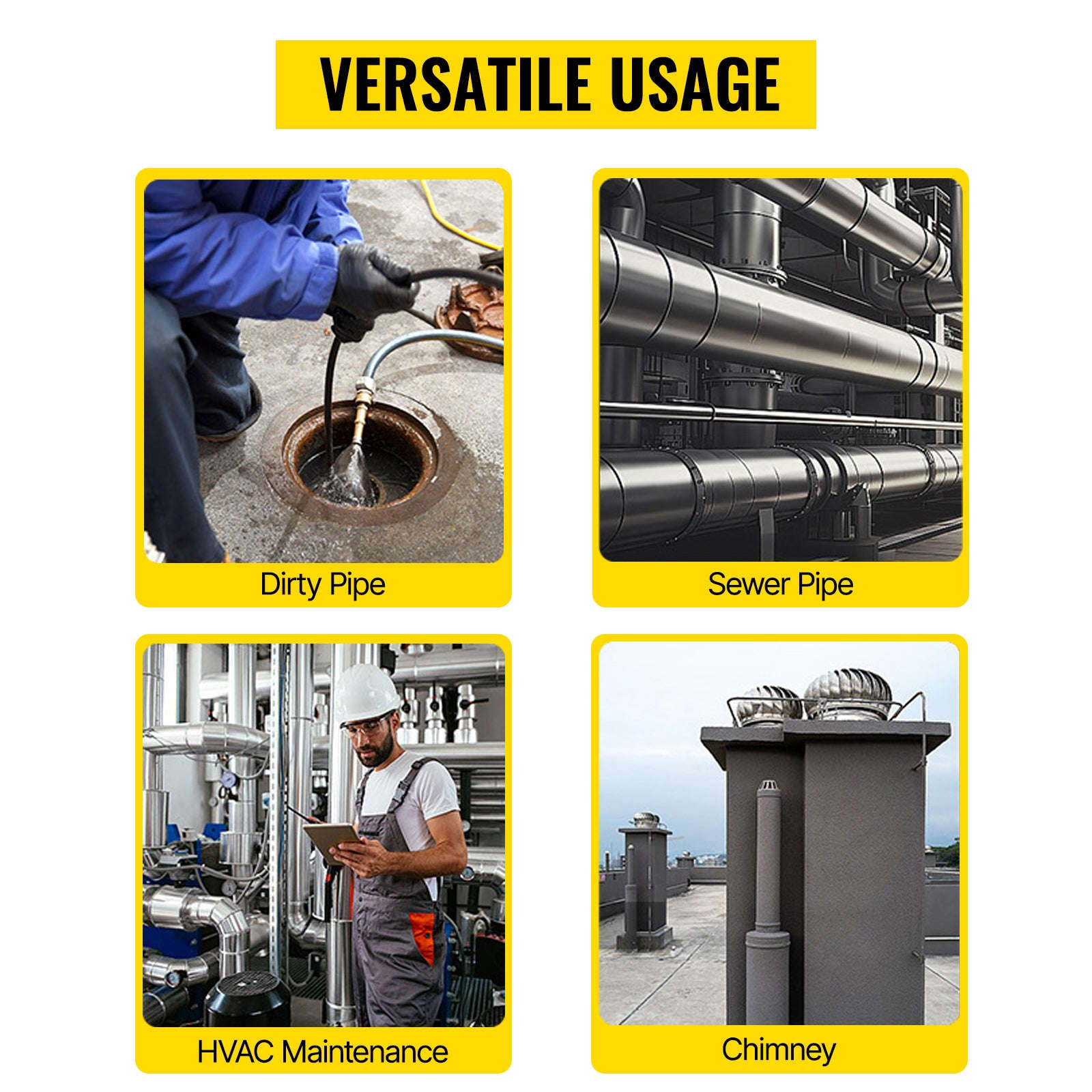 Pipe Inspection Video Camera with 7/9in Monitor and DVR-7in LCD 20M Cable / france