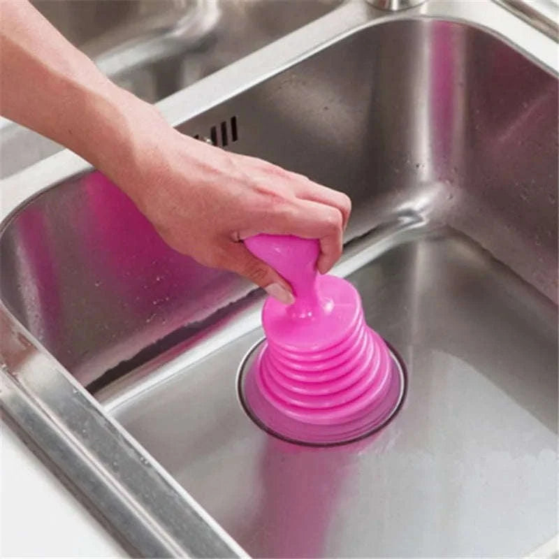 Pipeline Dredge Suction Cup Toilet Plunger-blue