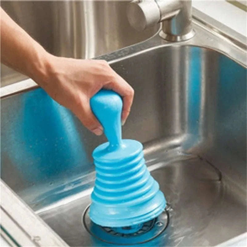 Pipeline Dredge Suction Cup Toilet Plunger-blue