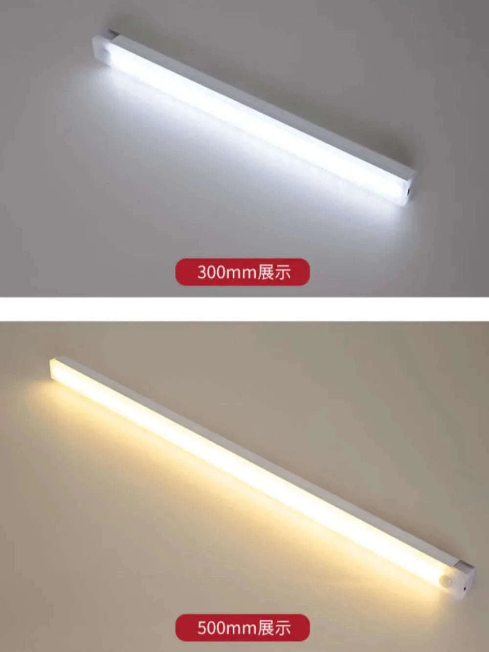 PIR Motion Sensor Rechargeable LED Bar Light-Cool White / 50cm