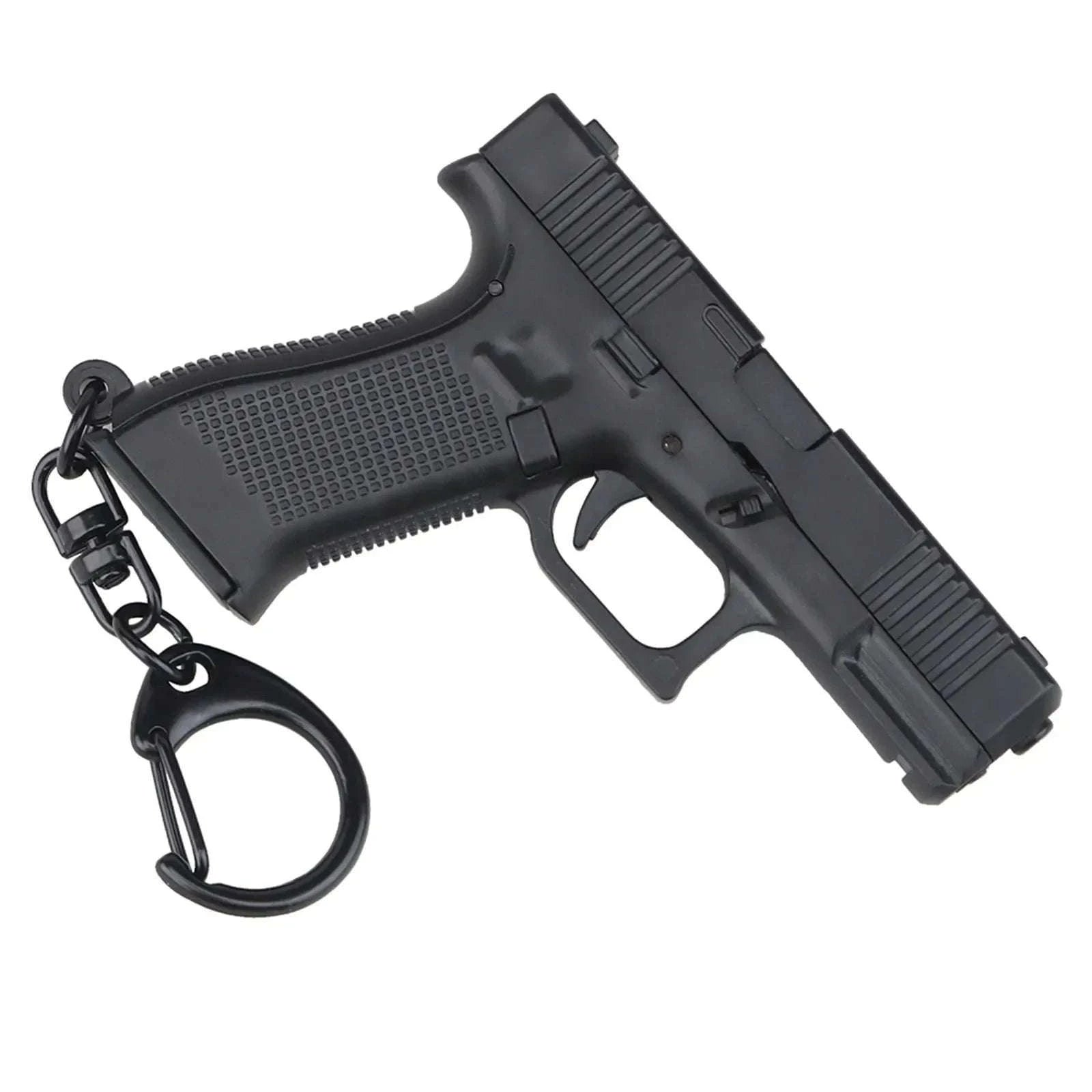Pistol Shaped Keychain Charm with Removable Magazine-Pink