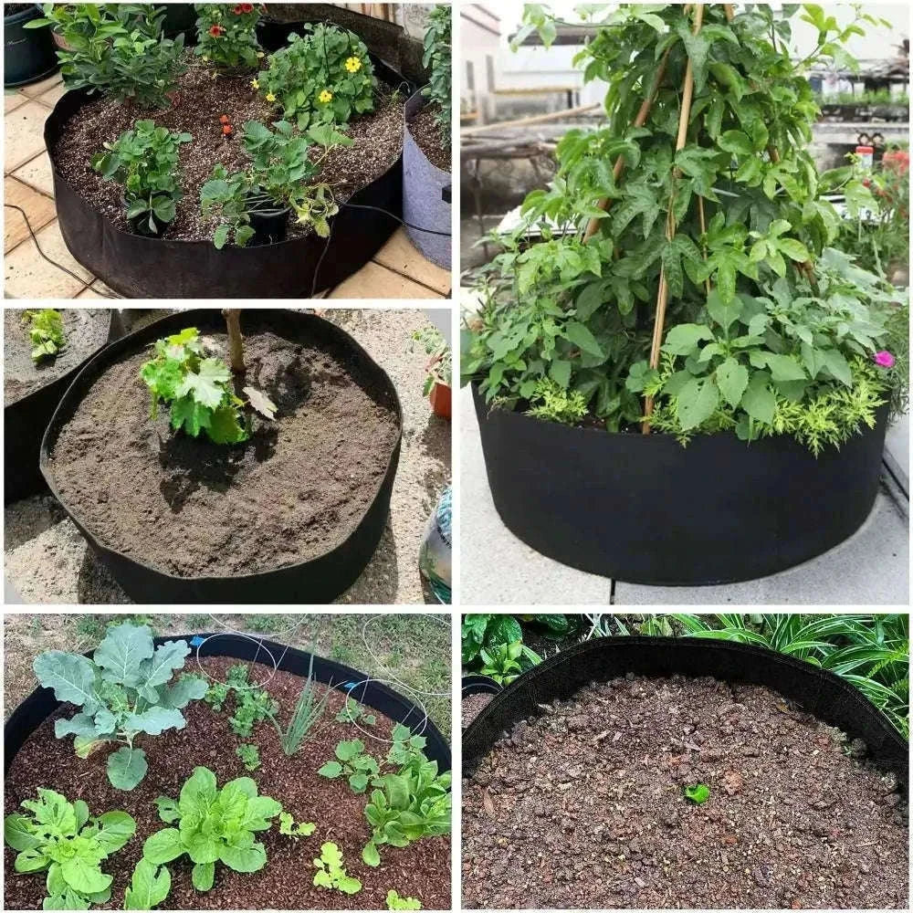 Plant Growing Bag with Handles for Easy Home Gardening-Green / 127x30cm