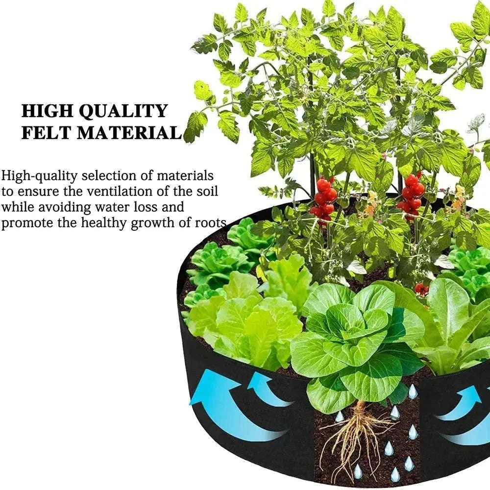 Plant Growing Bag with Handles for Easy Home Gardening-Green / 127x30cm
