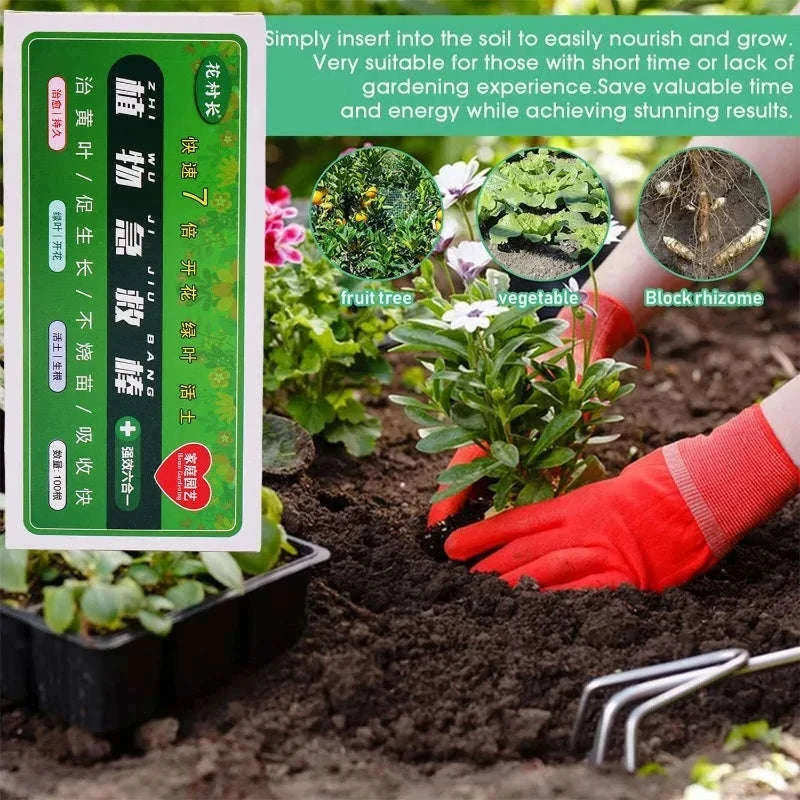 Plant Slow-Release Nutrient Sticks for Indoor Potted Plants-B-30PCS
