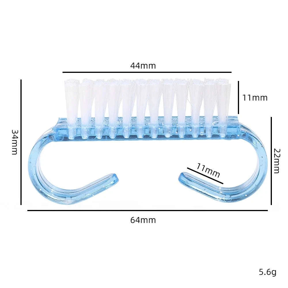 Plastic Nail Cleaning Brush Set for Manicure & Pedicure-15PCS