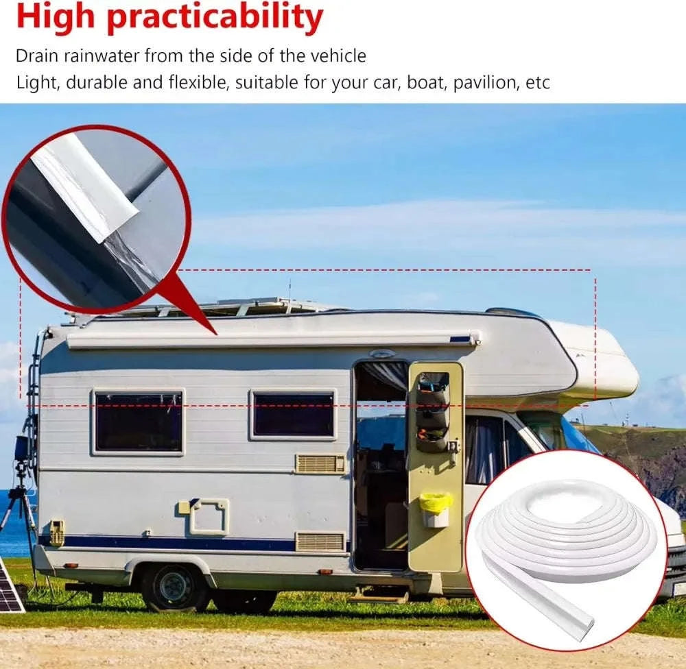 Plastic Rain Gutter Drip Stop for Car, Van, RV & Caravan-as pic