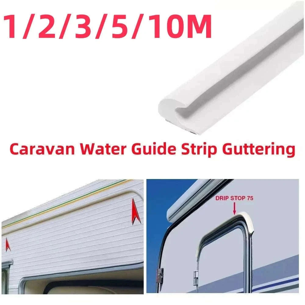 Plastic Rain Gutter Drip Stop for Car, Van, RV & Caravan-as pic