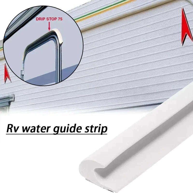 Plastic Rain Gutter Drip Stop for Car, Van, RV & Caravan-as pic