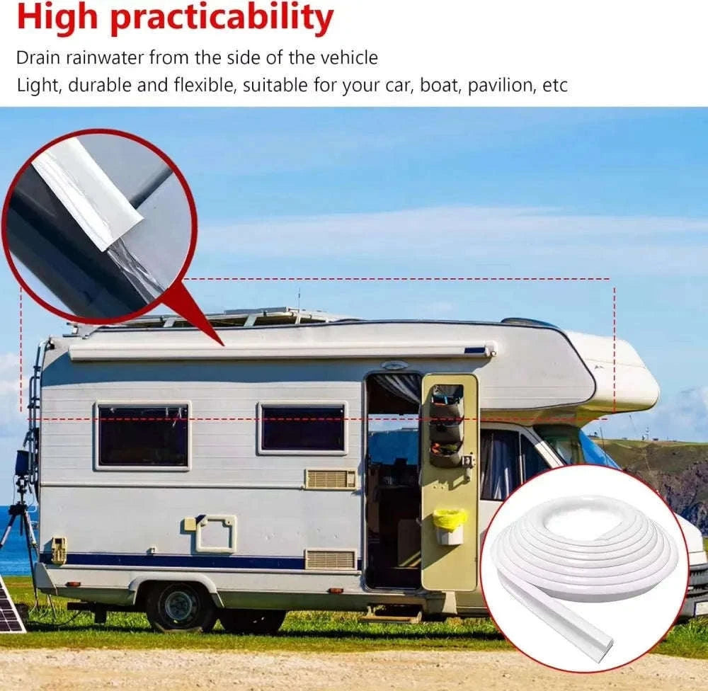 Plastic Rain Gutter Drip Stop for Car, Van, RV & Caravan-as pic