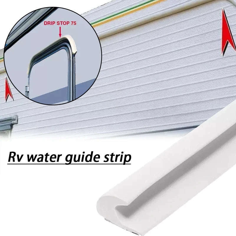 Plastic Rain Gutter Drip Stop for Car, Van, RV & Caravan-as pic
