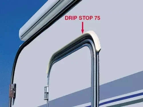 Plastic Rain Gutter Drip Stop for Car, Van, RV & Caravan-as pic