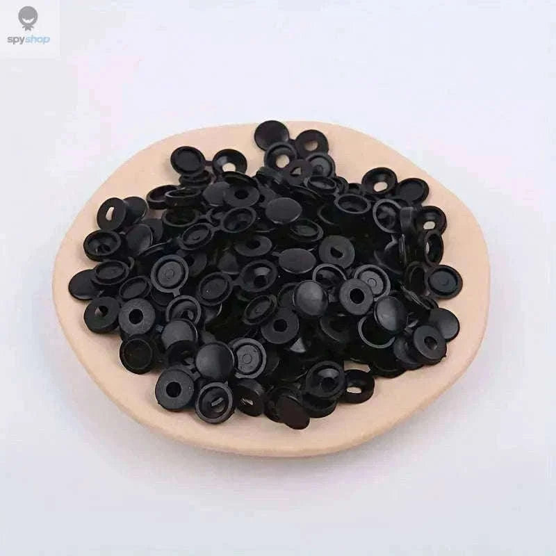 Plastic Screw Caps 50pcs for Clean, Finished DIY Projects-Grey
