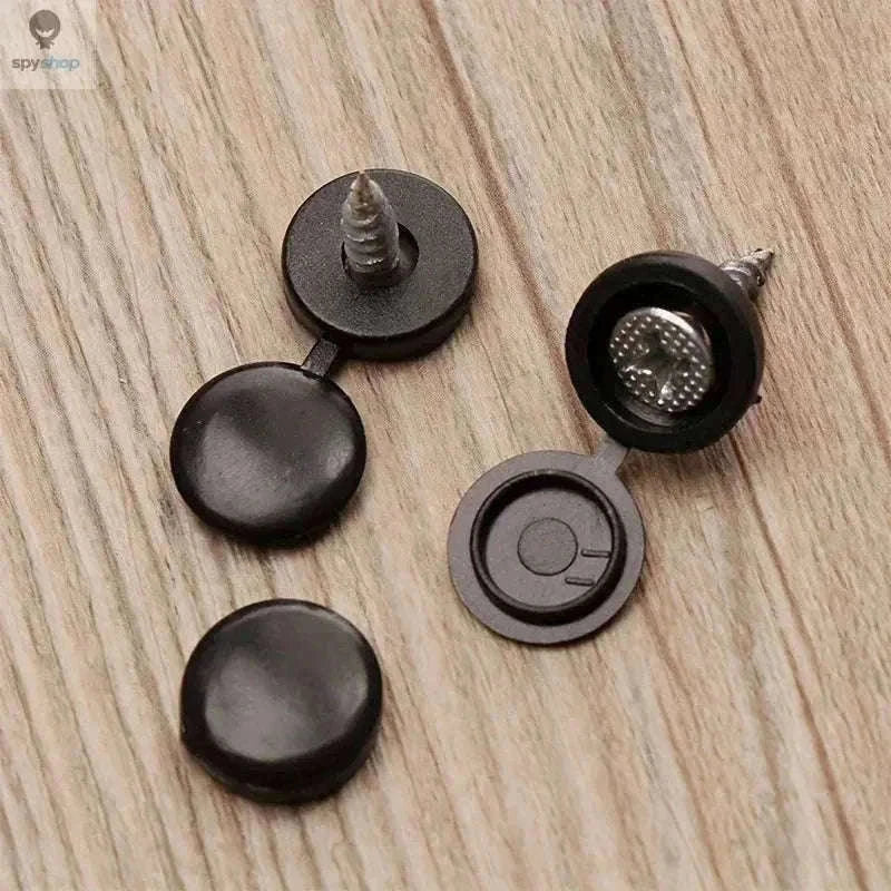 Plastic Screw Caps 50pcs for Clean, Finished DIY Projects-Grey