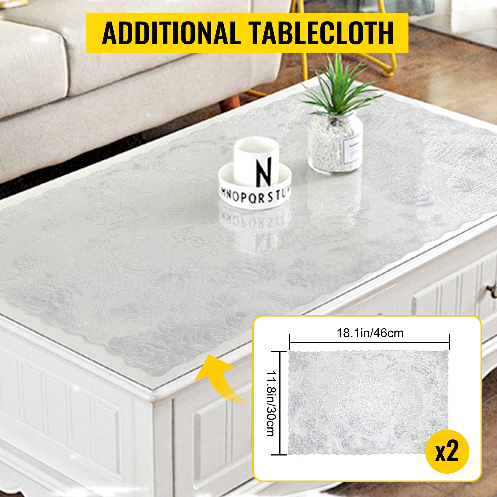 Clear PVC Table Protector 1.5mm Waterproof Desk & Dining Cover
