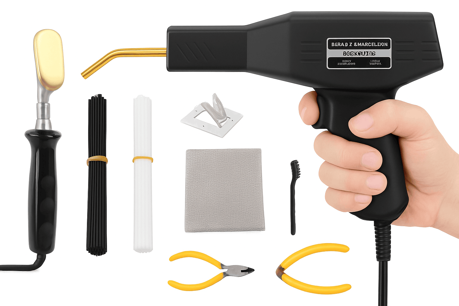 Plastic Welder Gun for Fast PVC and Plastic Repair-220V EU Kit2-200Pcs