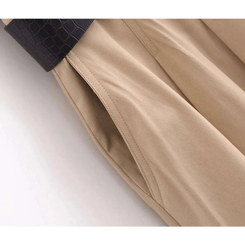Pleated Midi Dress with Belt – Elegant Summer Sundress-Sleeveless Dress / M / CHINA