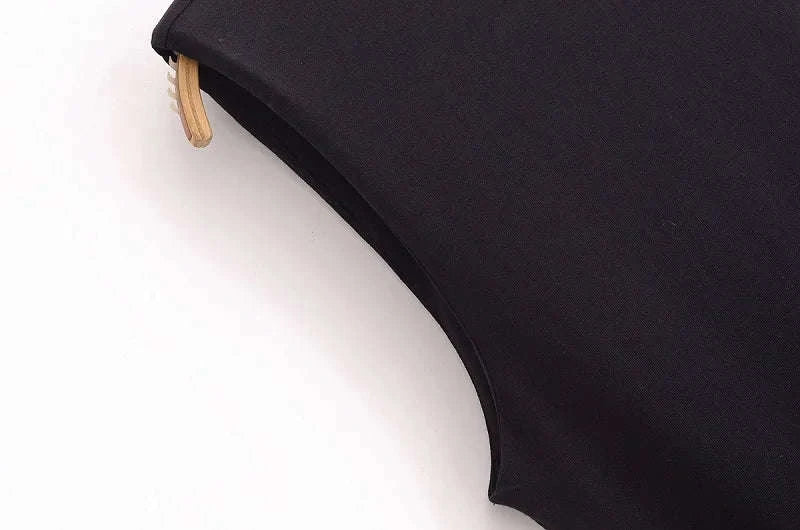 Pleated Midi Dress with Belt – Elegant Summer Sundress-Sleeveless Dress / M / CHINA