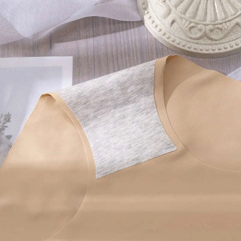 Plus Size Seamless Ice Silk Panties-Ice-3Pcs black / XL / 3pcs