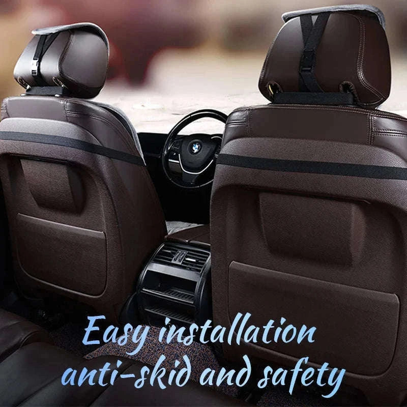 Plush Car Seat Cover Winter Warm Anti-Slip Seat Cushion-Gray front seat 1PC