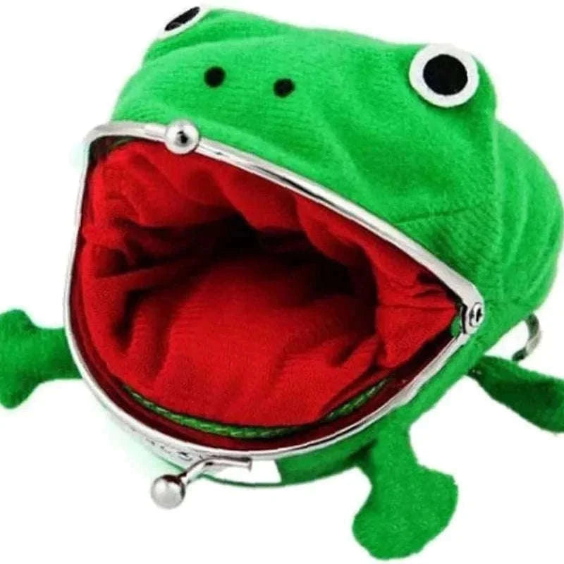 Plush Frog Coin Purse for Coins, Keys, and Small Essentials-1pcs