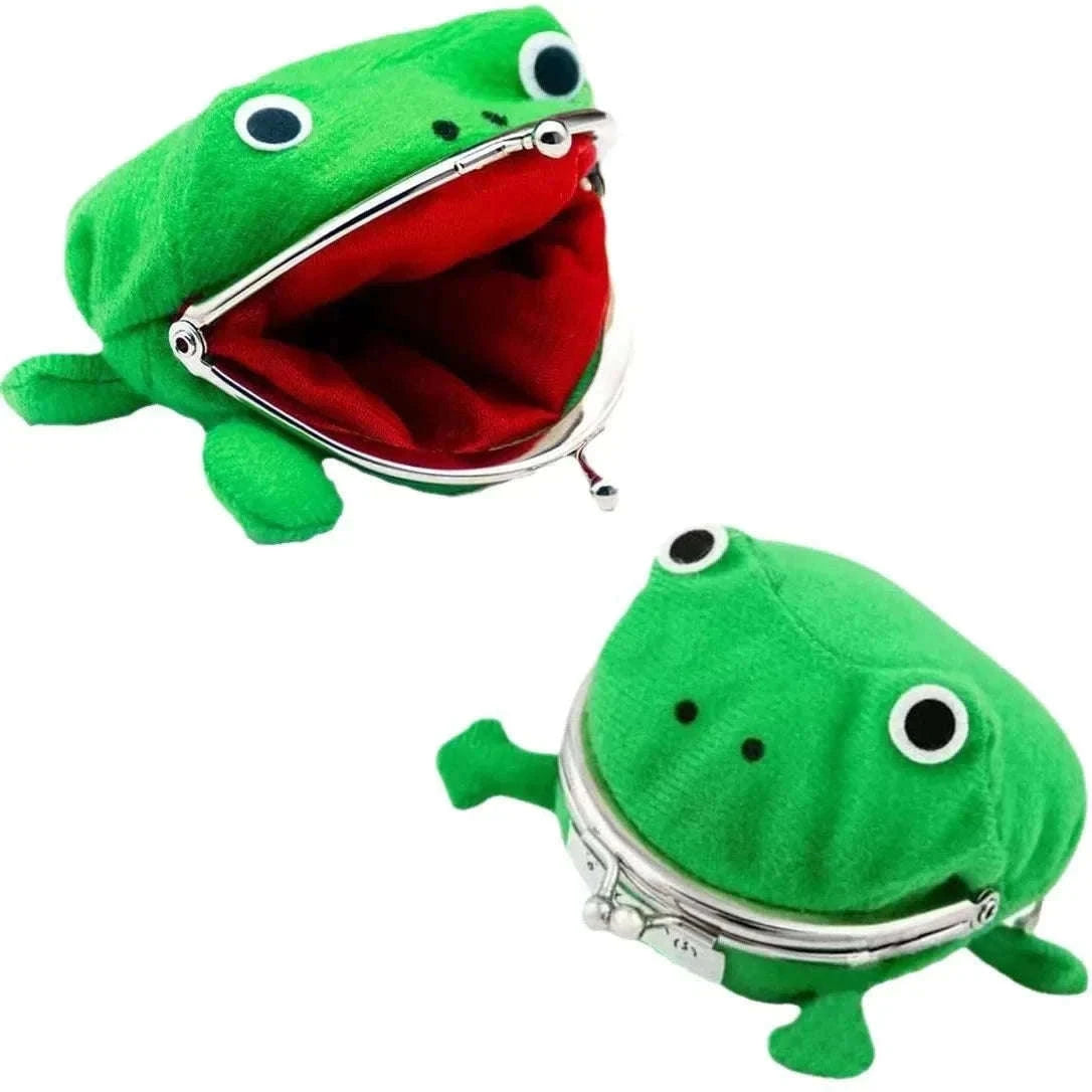 Plush Frog Coin Purse for Coins, Keys, and Small Essentials-1pcs