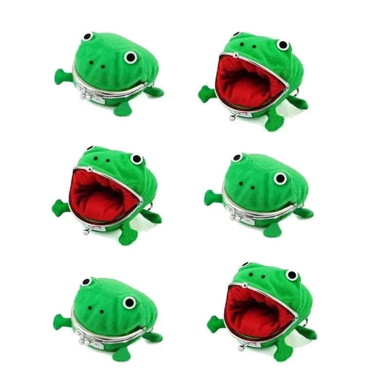 Plush Frog Coin Purse for Coins, Keys, and Small Essentials-1pcs