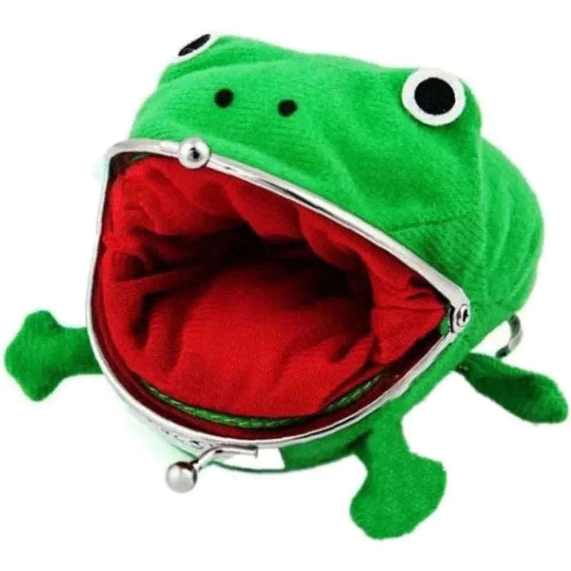 Plush Frog Coin Purse for Coins, Keys, and Small Essentials-1pcs