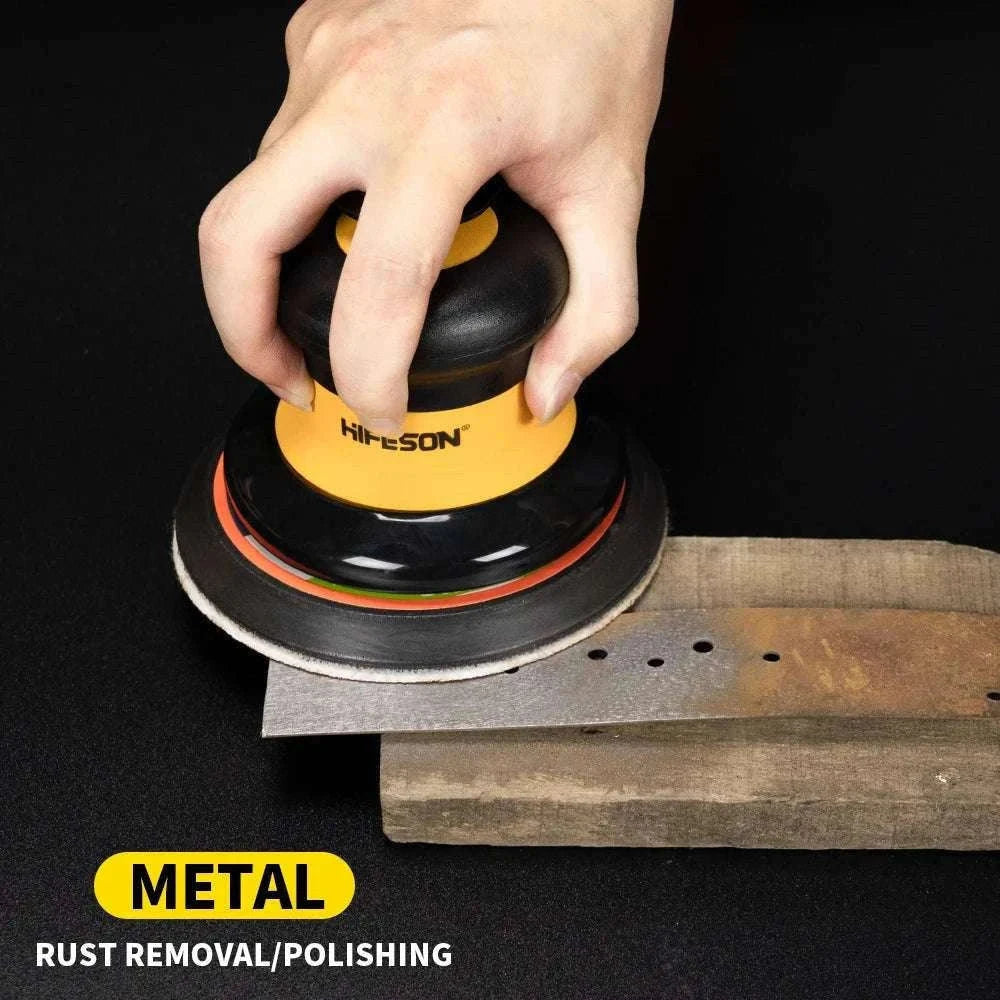 Pneumatic Orbital Sander 5"/6" 10000RPM Air Polisher EU Connector-5inch no Vacuum