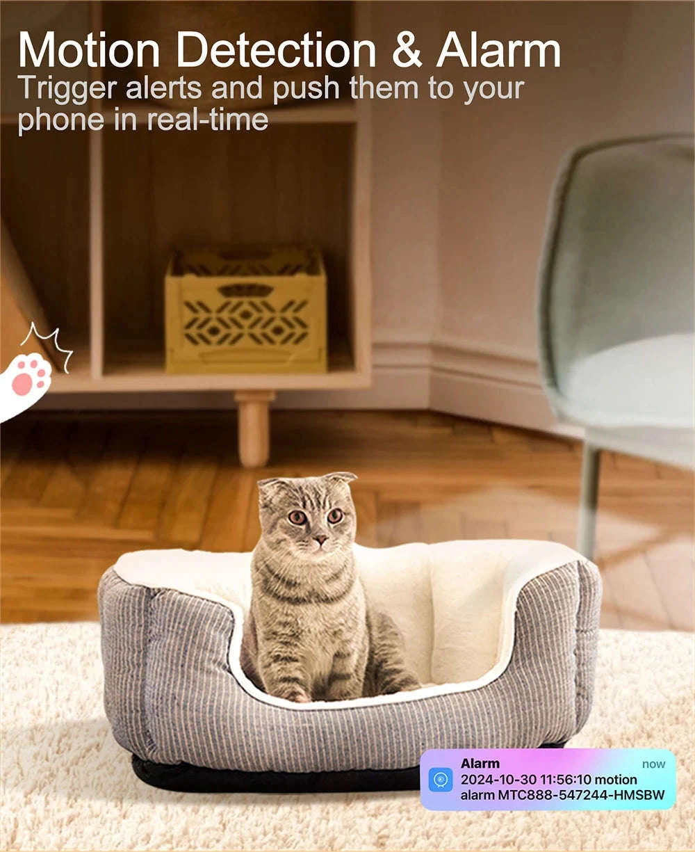 PNZEO Compact Indoor Plug‑in Smart Security Camera-W8