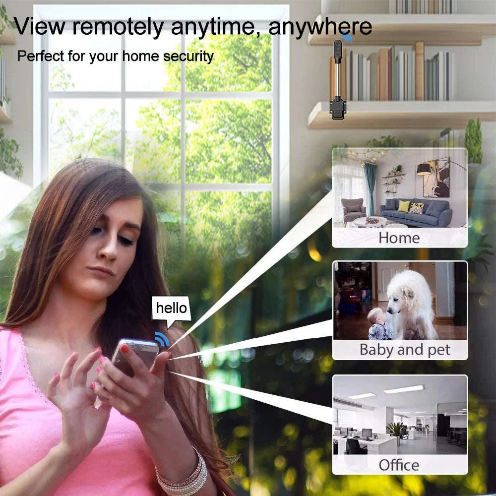 PNZEO Compact Indoor Plug‑in Smart Security Camera-W8