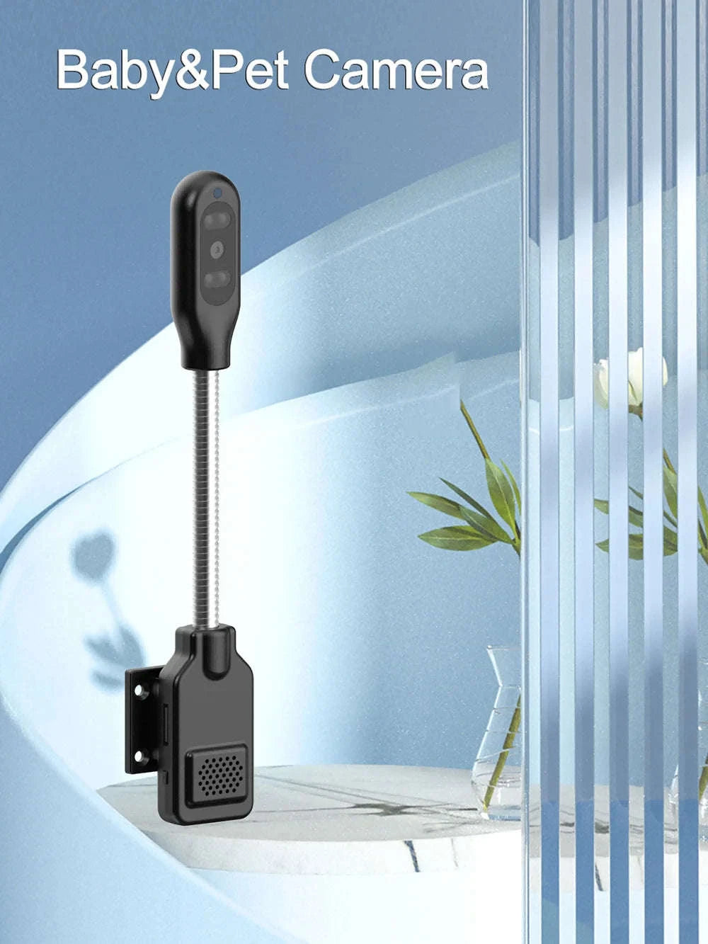 PNZEO Compact Indoor Plug‑in Smart Security Camera-W8