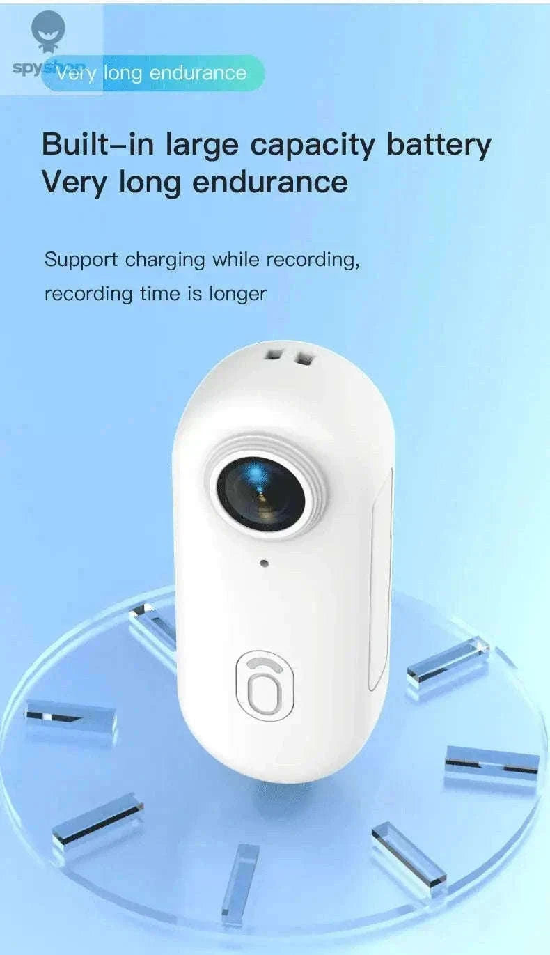 Pocket 4K Mini Camera with Magnetic Mounts-UHD Pro 4K (White) / With 32G TF Card / China Mainland