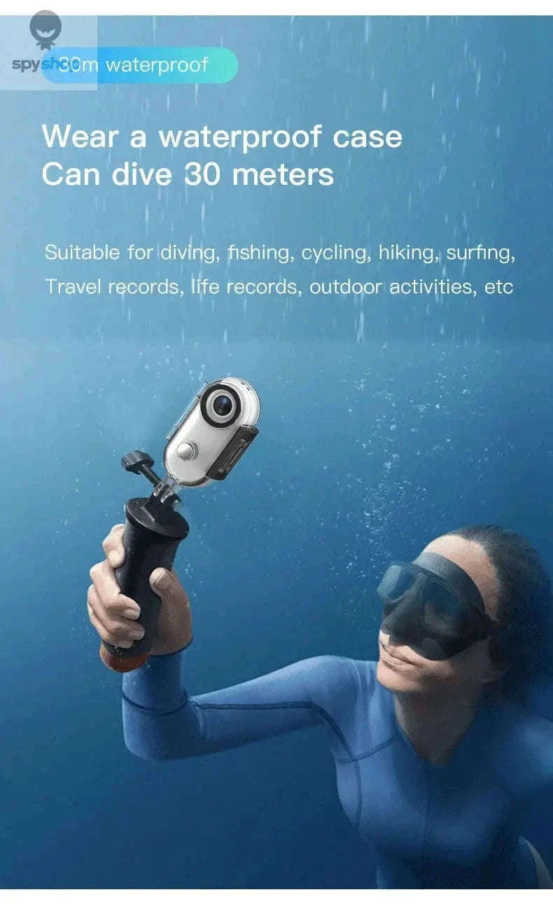 Pocket 4K Mini Camera with Magnetic Mounts-UHD Pro 4K (White) / With 32G TF Card / China Mainland