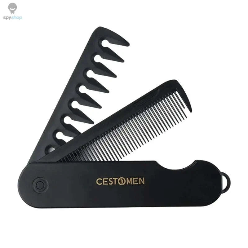 Pocket Folding Comb – Compact Grooming Tool for Hair and Beard-Purple