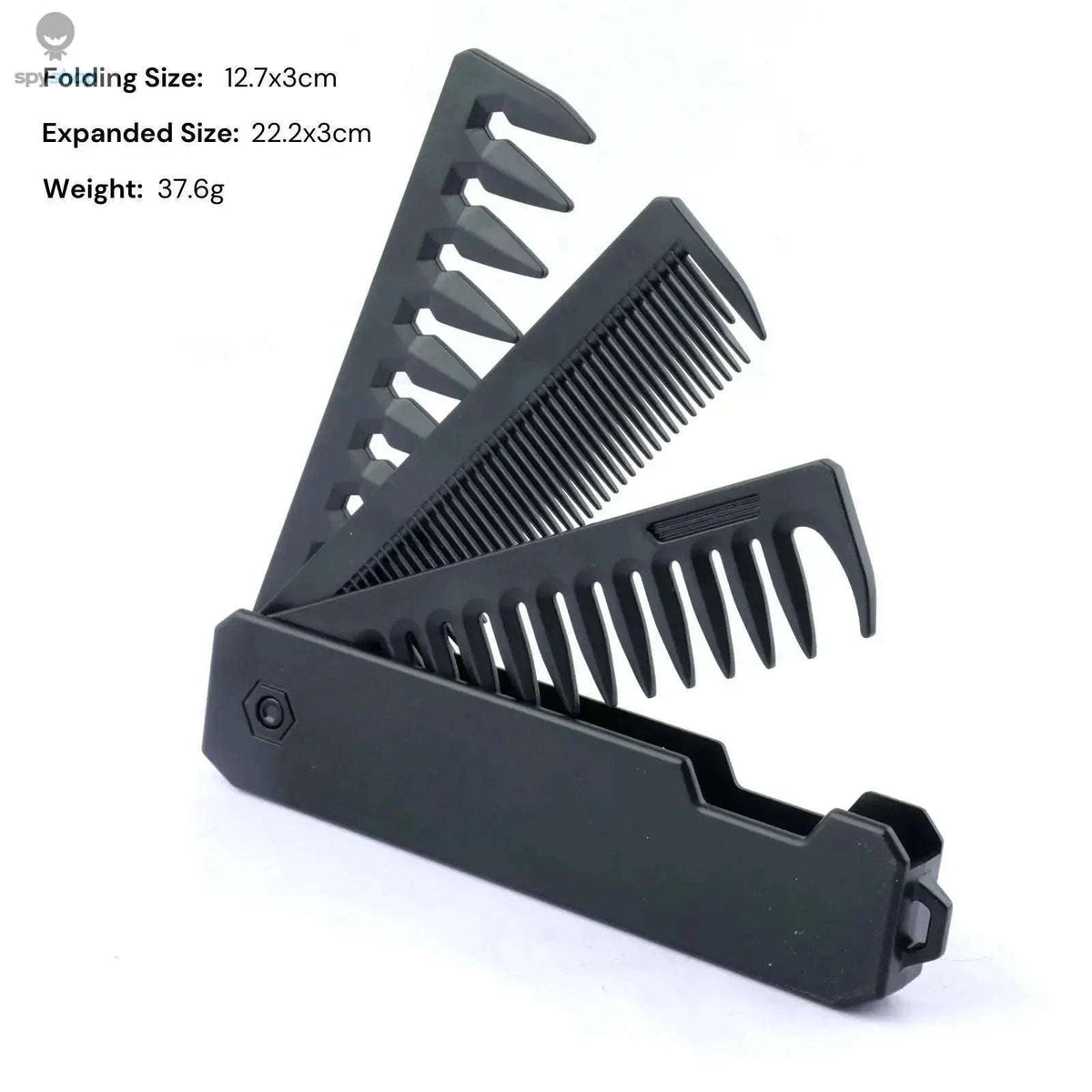 Pocket Folding Comb for Hair and Beard Grooming On the Go-Purple