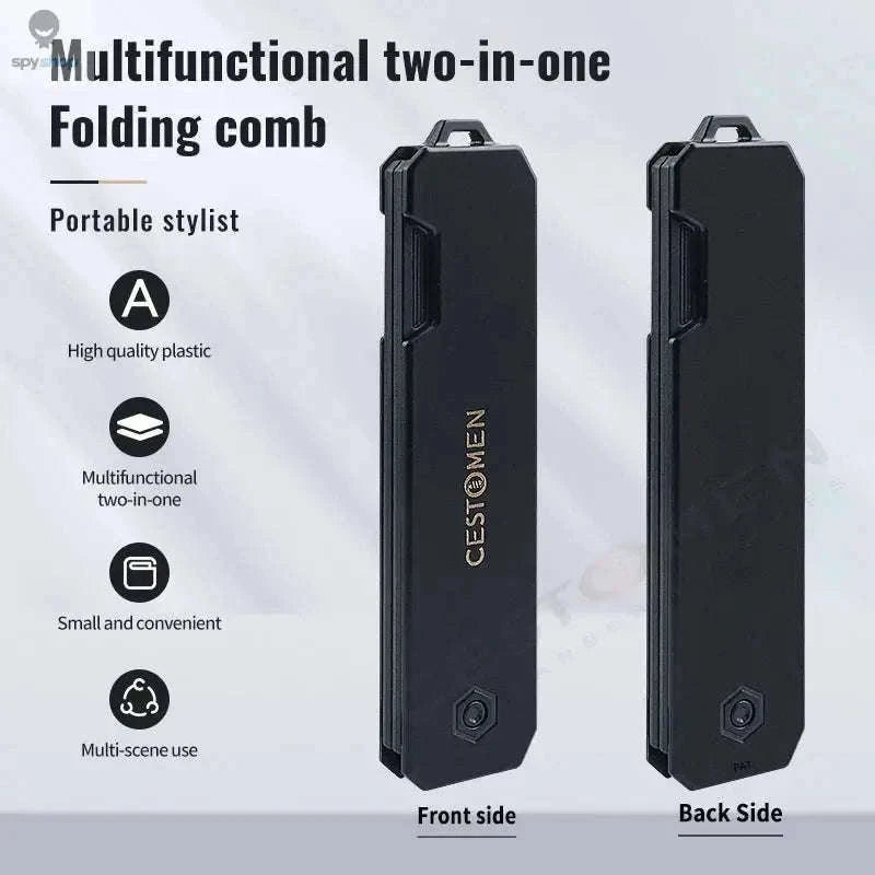 Pocket Folding Comb for Hair and Beard Grooming On the Go-Purple
