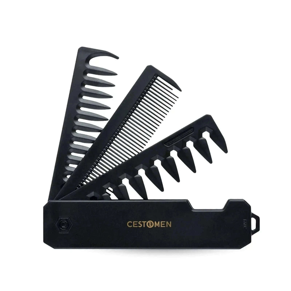 Pocket Folding Comb for Hair and Beard Grooming On the Go-Purple