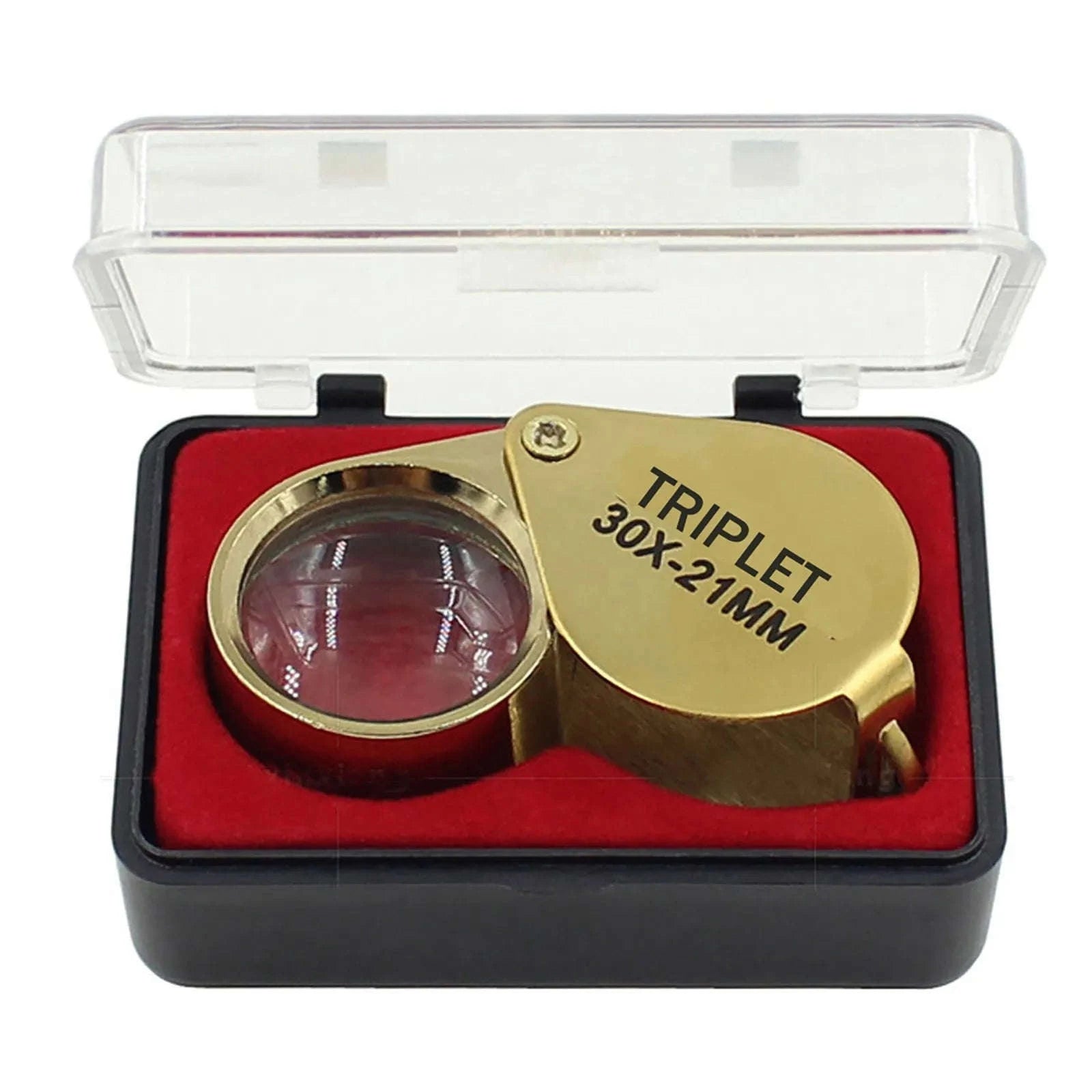 Pocket Jewelry Loupe 30X Magnifier for Jewellers and Collectors-Silver