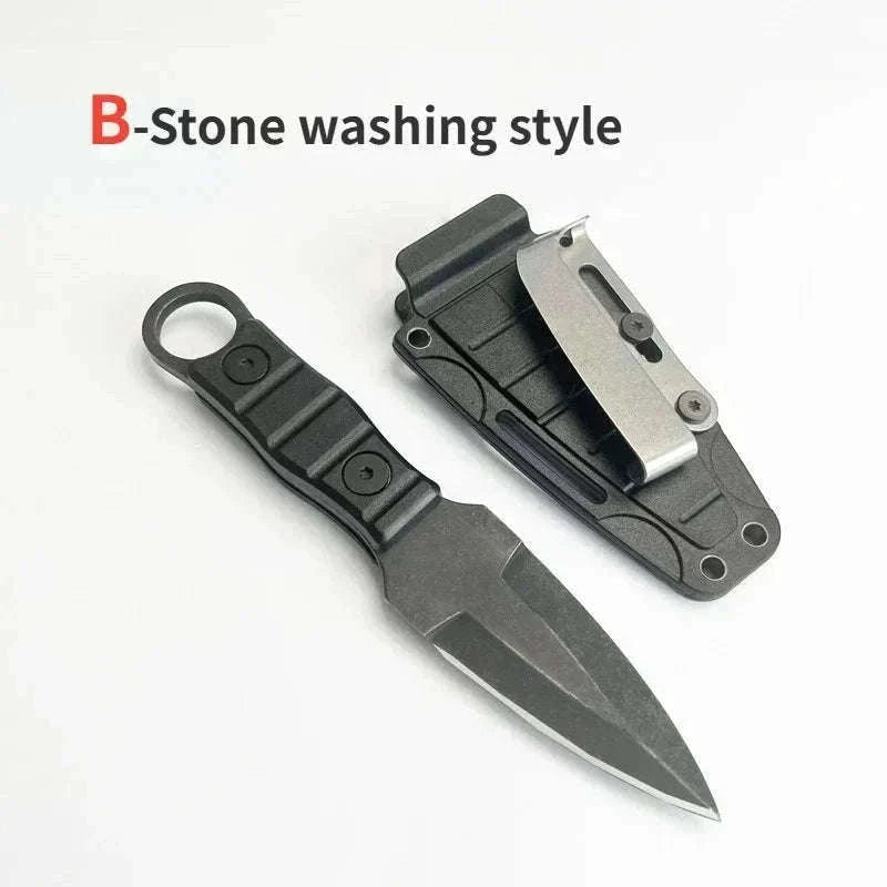 Pocket Knife with K Sheath for Outdoor and Everyday Use-D